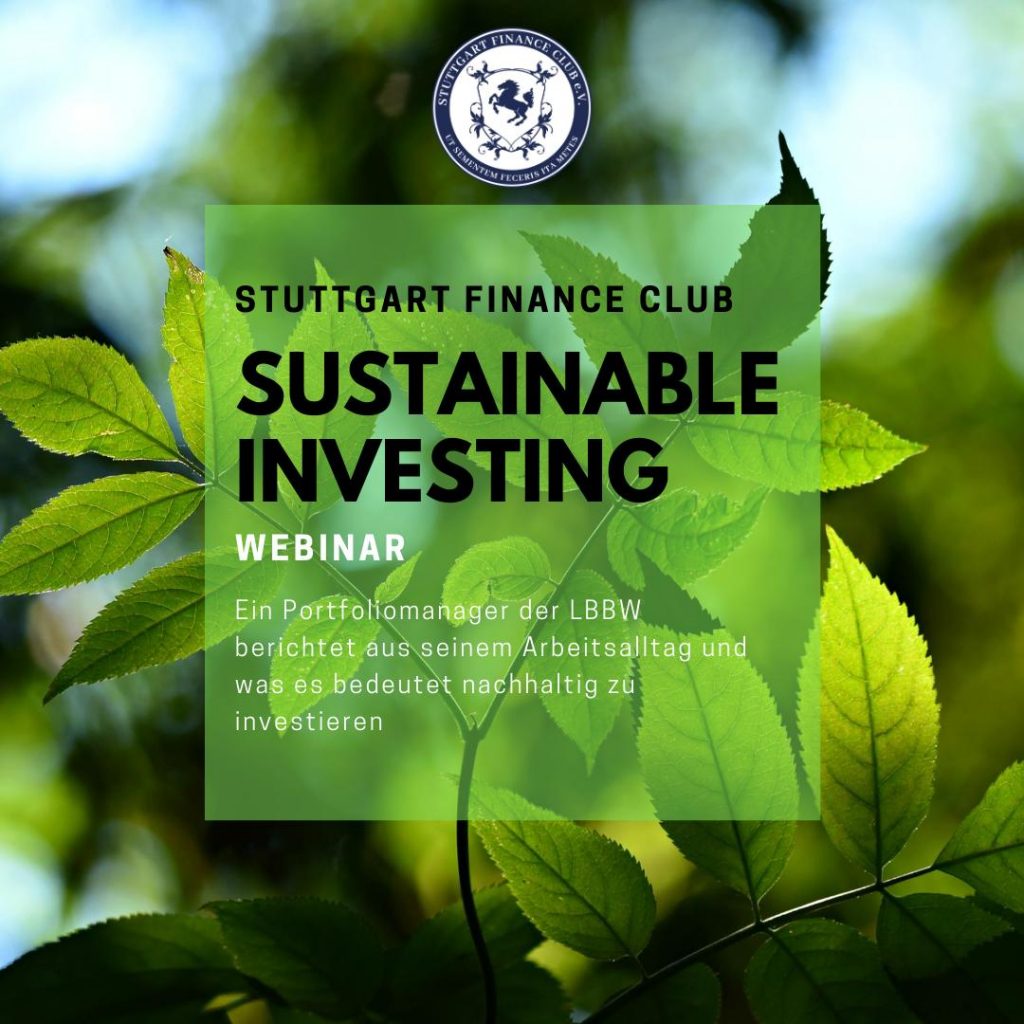 WEBINAR Sustainable Investing